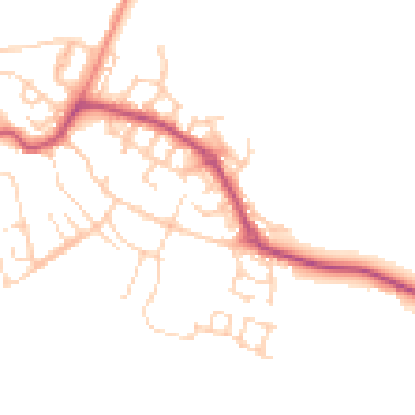 Daytime road noise heatmap for S60 5UQ