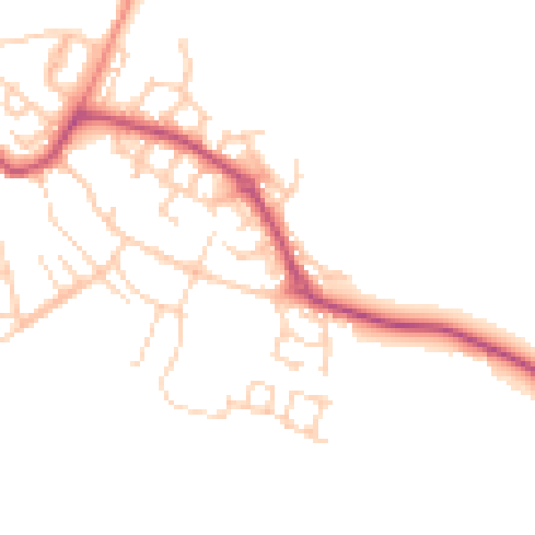 Daytime road noise heatmap for S60 5UT