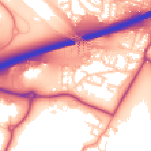 Daytime road noise heatmap for S60 5WP