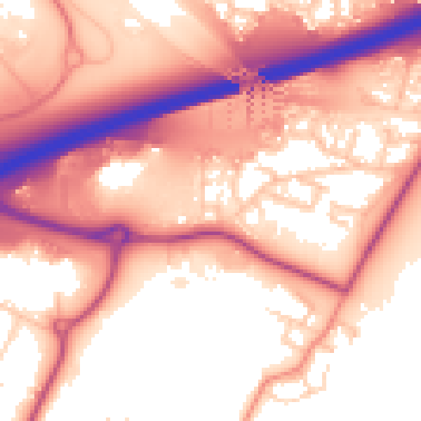 Daytime road noise heatmap for S60 5WQ