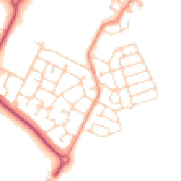 Daytime road noise heatmap for S60 8AJ