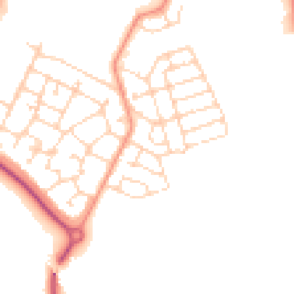Daytime road noise heatmap for S60 8AT