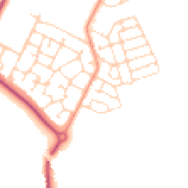 Daytime road noise heatmap for S60 8AY