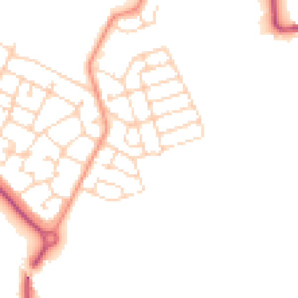 Daytime road noise heatmap for S60 8BG