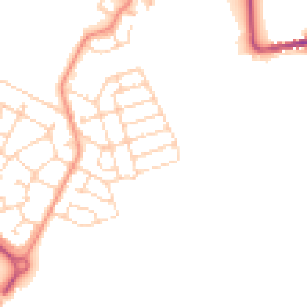 Daytime road noise heatmap for S60 8BJ