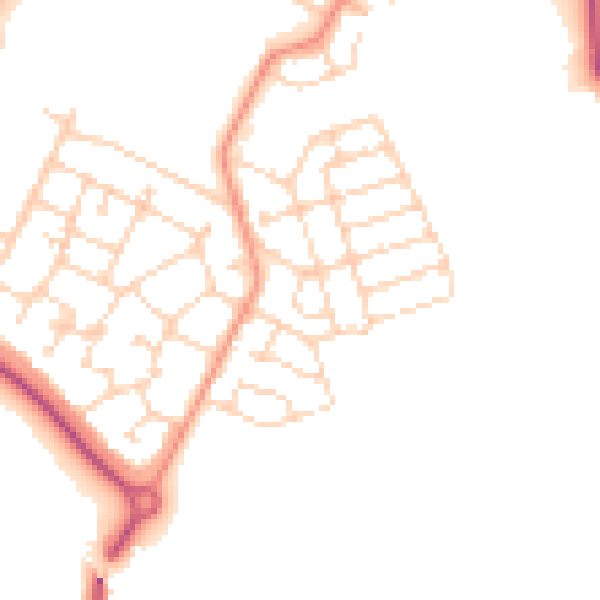 Daytime road noise heatmap for S60 8BL