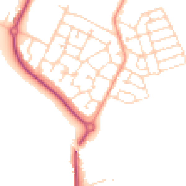 Daytime road noise heatmap for S60 8BR
