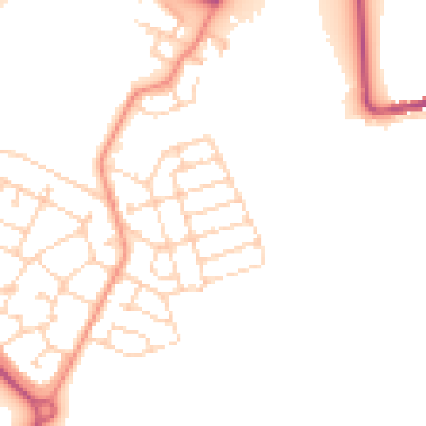 Daytime road noise heatmap for S60 8DA