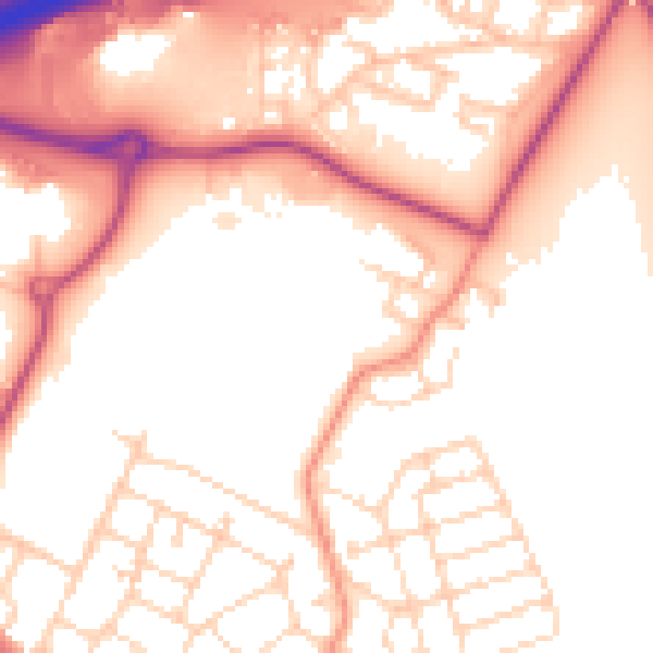 Daytime road noise heatmap for S60 8DN