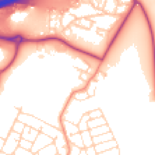 Daytime road noise heatmap for S60 8DW