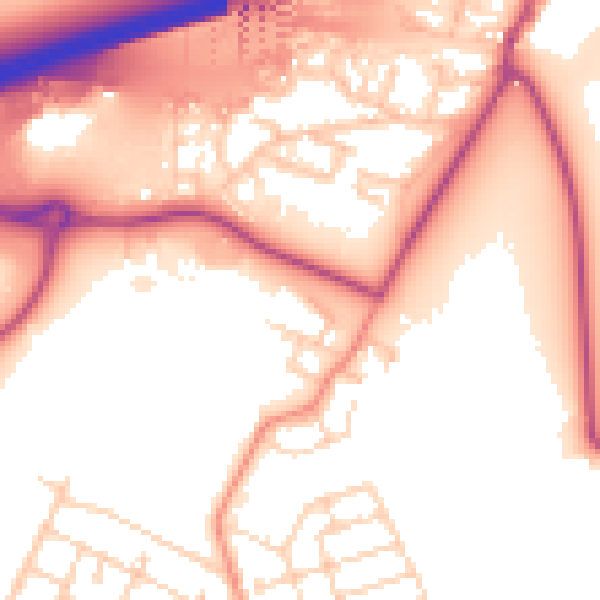 Daytime road noise heatmap for S60 8DY