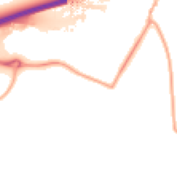 Night-time road noise heatmap for S60 8DY