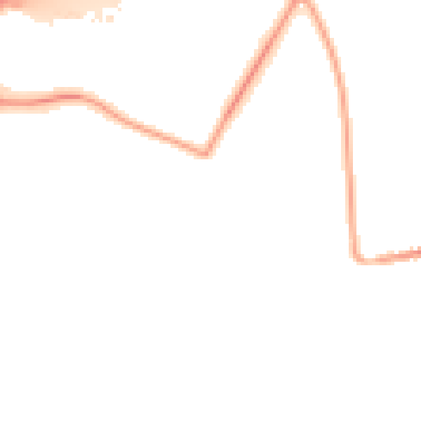 Night-time road noise heatmap for S60 8ED