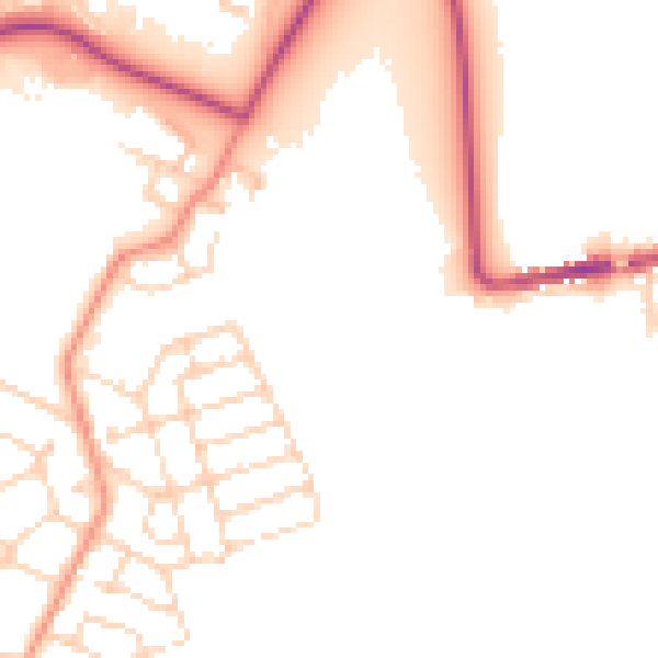 Daytime road noise heatmap for S60 8EP