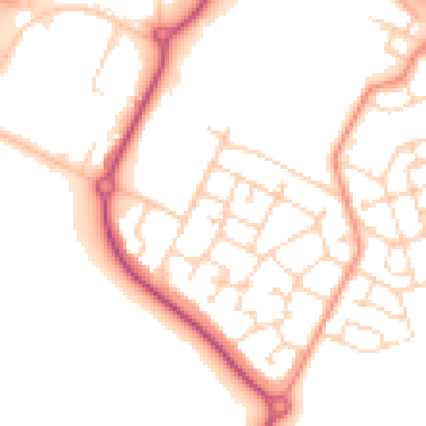 Daytime road noise heatmap for S60 8FL