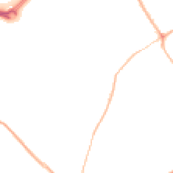Night-time road noise heatmap for S63 6FE