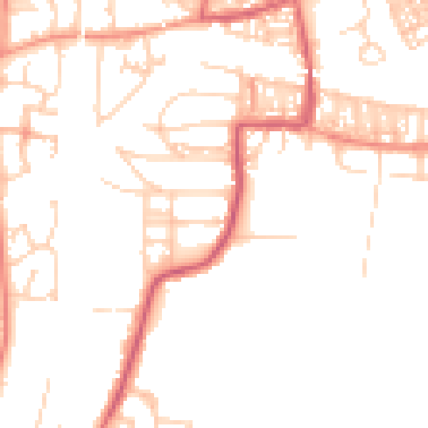 Daytime road noise heatmap for S63 9FE