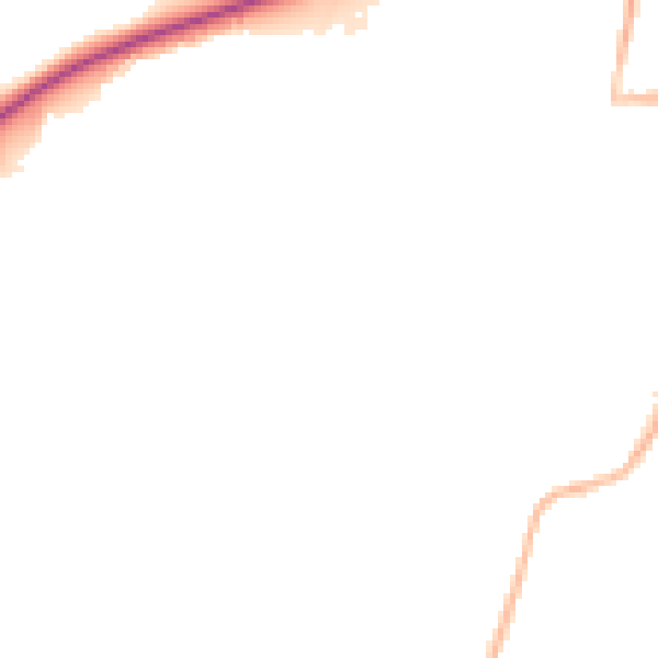Night-time road noise heatmap for S63 9GA