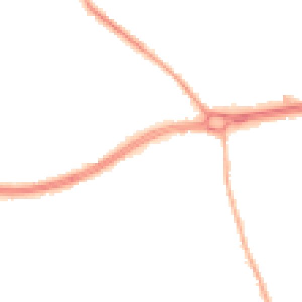 Night-time road noise heatmap for S66 1AA