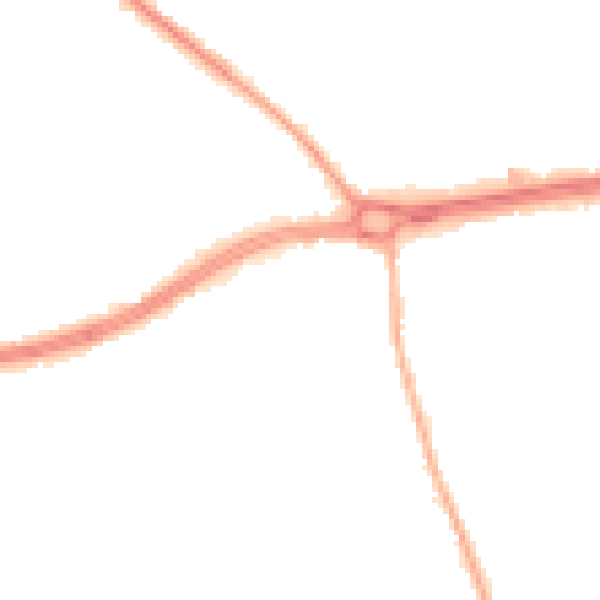 Night-time road noise heatmap for S66 1AB