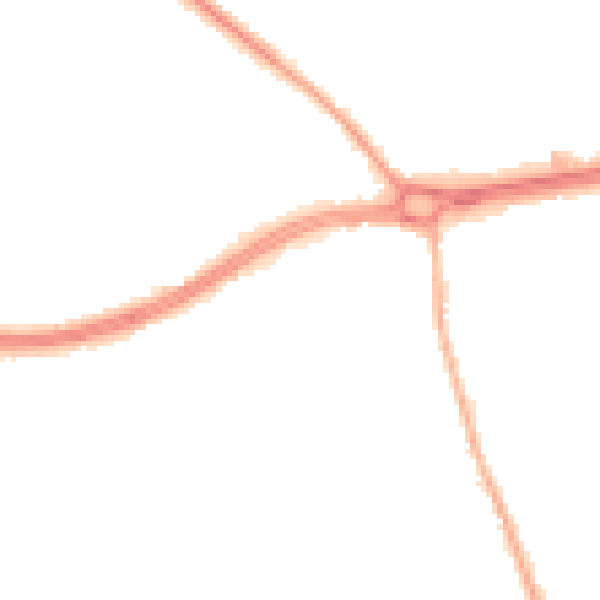 Night-time road noise heatmap for S66 1AE