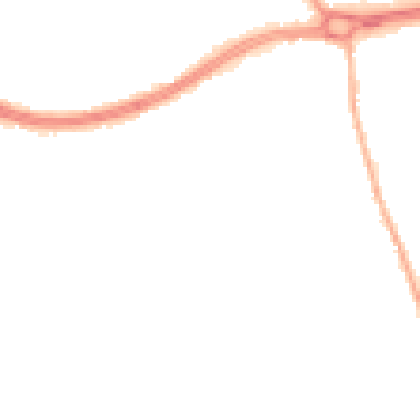 Night-time road noise heatmap for S66 1AF