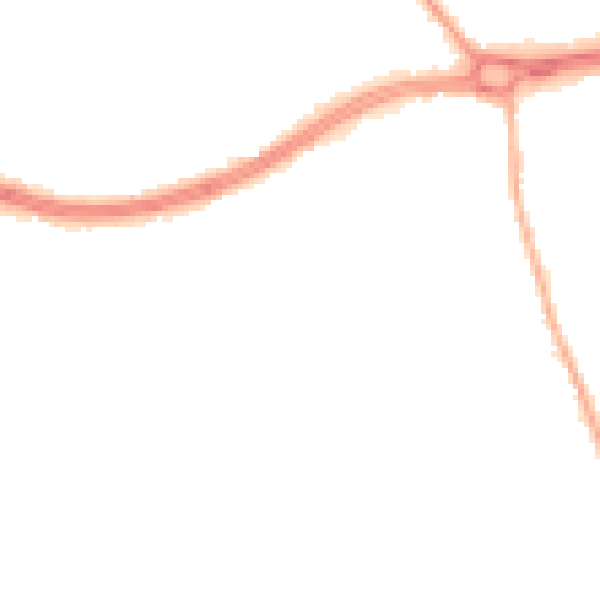 Night-time road noise heatmap for S66 1AP