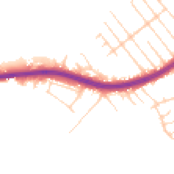Daytime road noise heatmap for S66 1AR