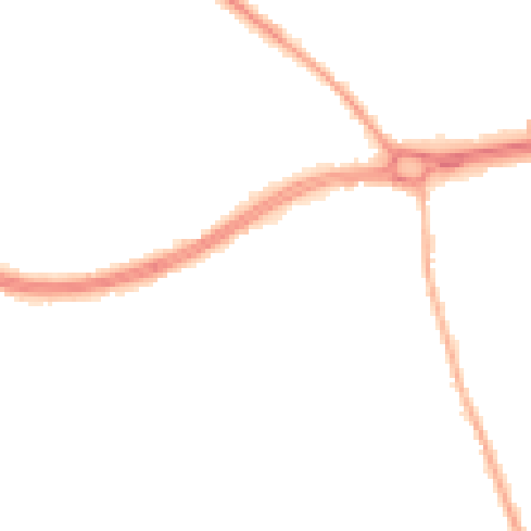 Night-time road noise heatmap for S66 1AU