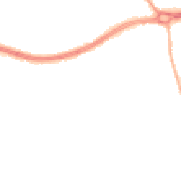 Night-time road noise heatmap for S66 1BD