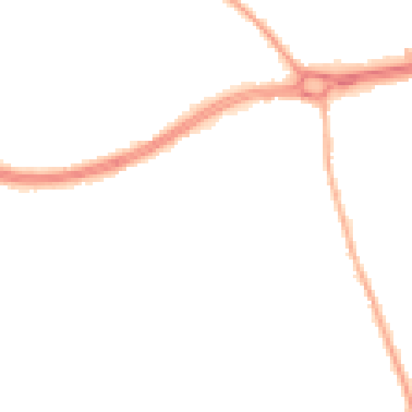 Night-time road noise heatmap for S66 1BE