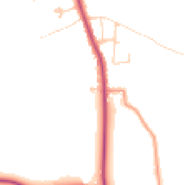 Daytime road noise heatmap for S66 1BG