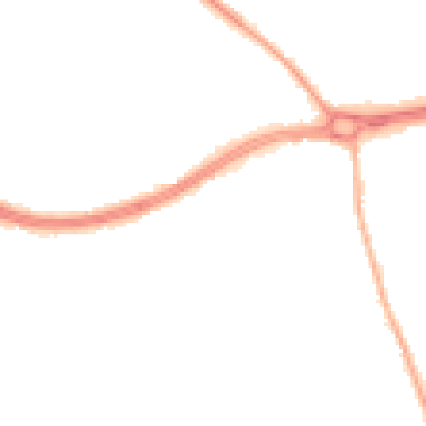 Night-time road noise heatmap for S66 1BL