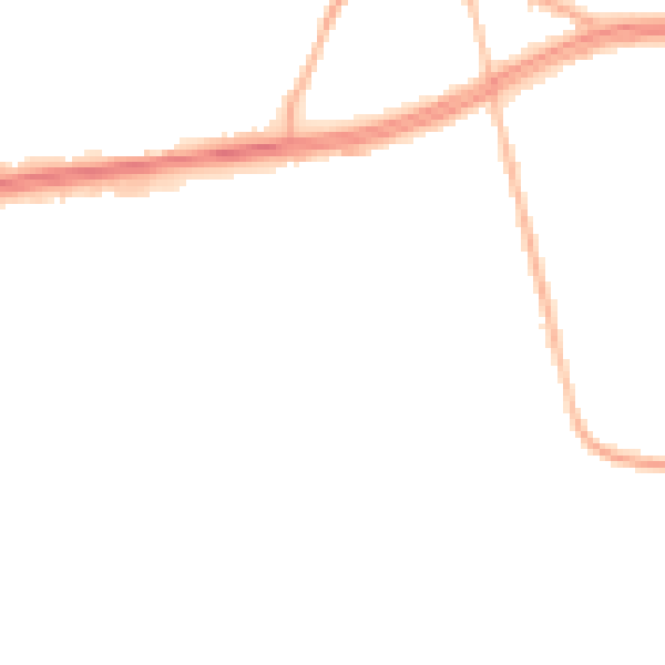 Night-time road noise heatmap for S66 1BP