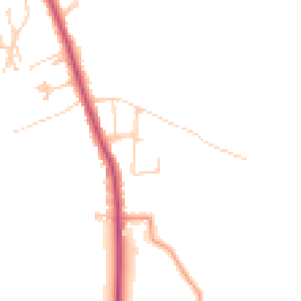 Daytime road noise heatmap for S66 1BS