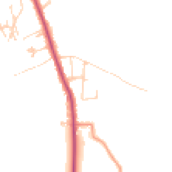 Daytime road noise heatmap for S66 1BT