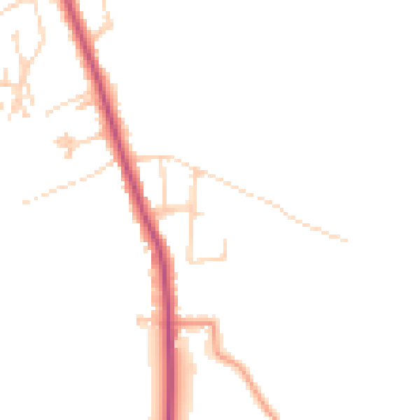 Daytime road noise heatmap for S66 1BU