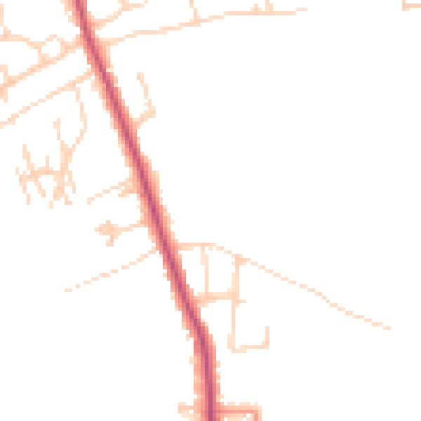 Daytime road noise heatmap for S66 1DB