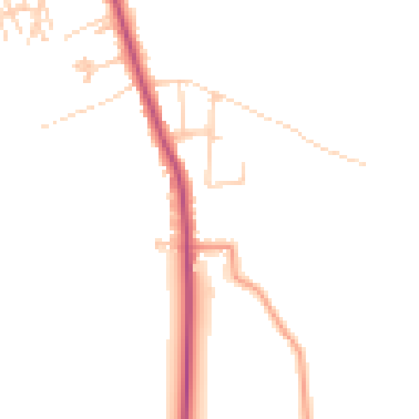 Daytime road noise heatmap for S66 1DQ
