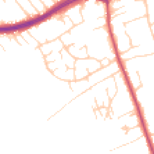 Daytime road noise heatmap for S66 1DR