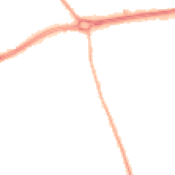 Night-time road noise heatmap for S66 1EN