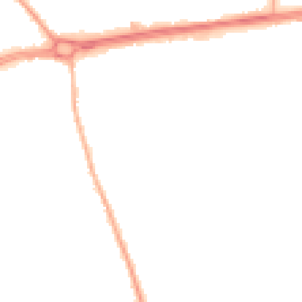 Night-time road noise heatmap for S66 1JB