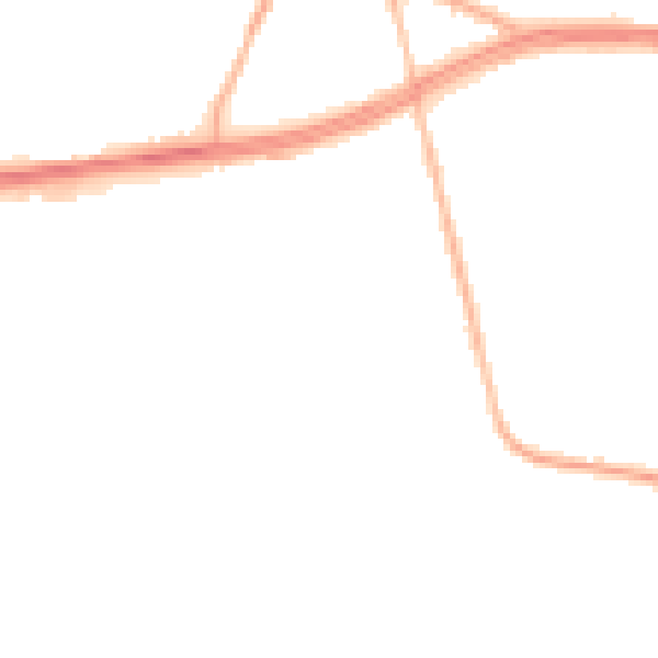 Night-time road noise heatmap for S66 1WP