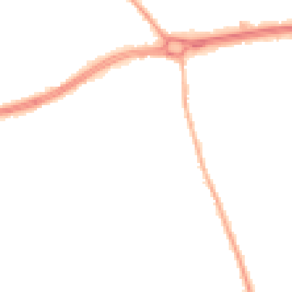Night-time road noise heatmap for S66 1YN