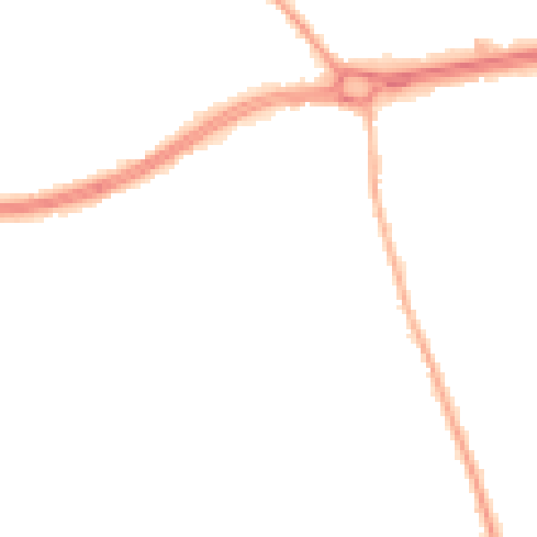 Night-time road noise heatmap for S66 1YP