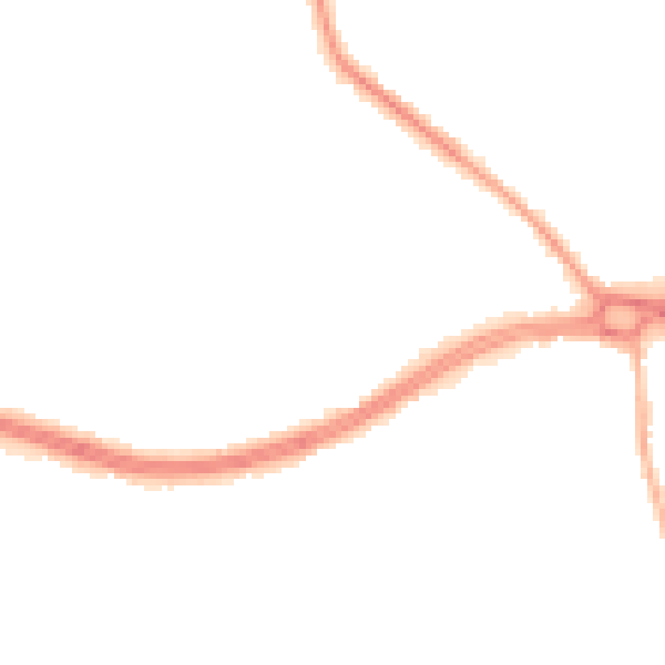 Night-time road noise heatmap for S66 2BN