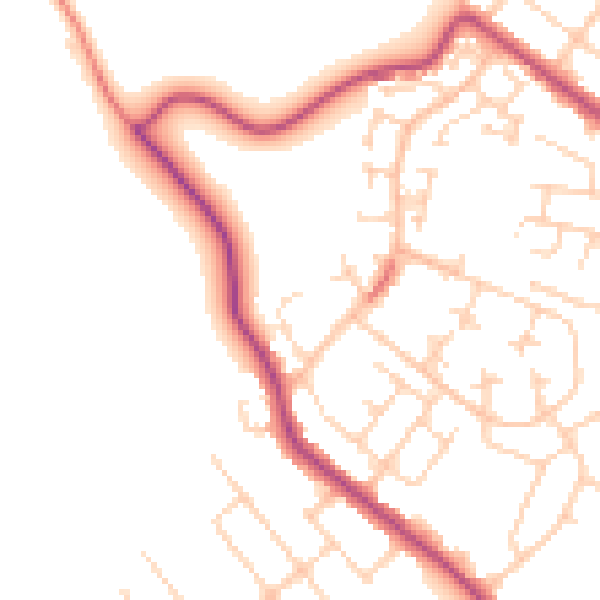 Daytime road noise heatmap for S66 2HD
