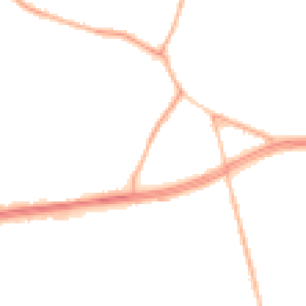 Night-time road noise heatmap for S66 2RU