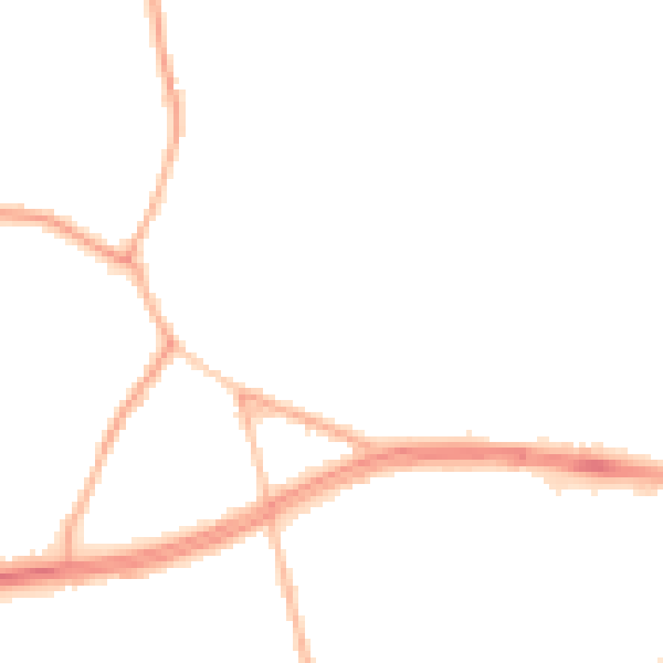 Night-time road noise heatmap for S66 2SJ