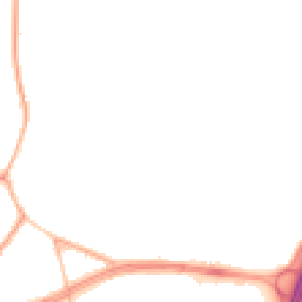Night-time road noise heatmap for S66 2TA